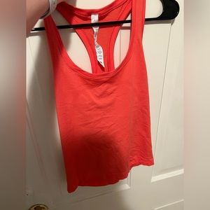 Lulu Lemon Swiftly Tech Racerback Tank Size 6 Coral lightly worn